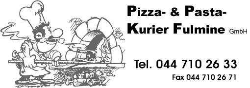 Pizza-Kurier Z�rich - Wollishofen, Adliswil, Brunau, Kilchberg, Langnau
